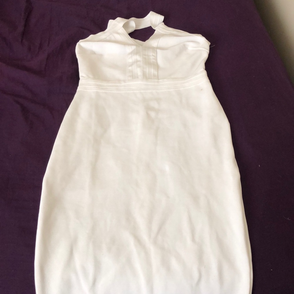 White party banddo dress